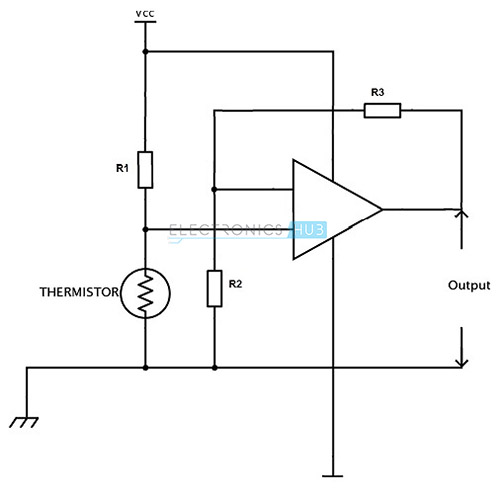 6.NTC热敏电阻温度传感电路