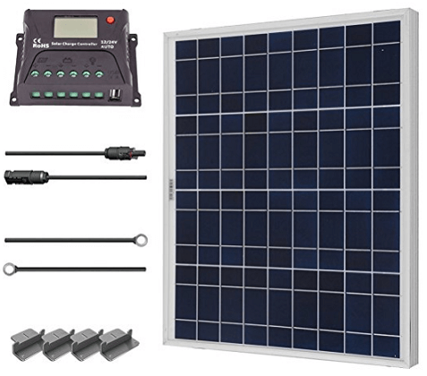 雷诺50瓦12伏多晶太阳能起动器套件